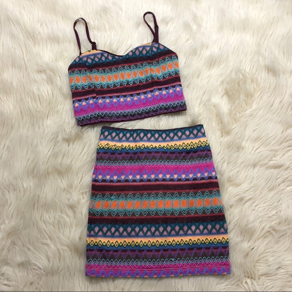 Nasty Gal X MINKPINK two piece skirt set